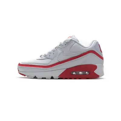 PKGoden  Air Max 90 Undefeated White Solar Red, CJ7197-103 02