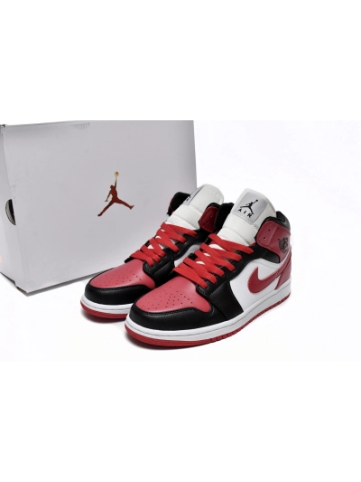 POP  Jordan 1 Mid Alternate Bred Toe, BQ6472-079 01