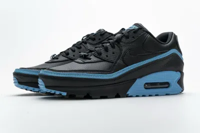 PKGoden  Air Max 90 Undefeated Black Blue Fury, CJ7197-002 01