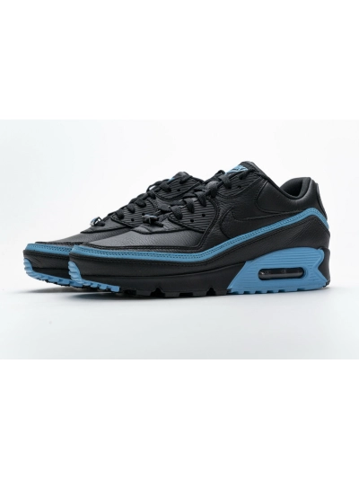 PKGoden  Air Max 90 Undefeated Black Blue Fury, CJ7197-002 01