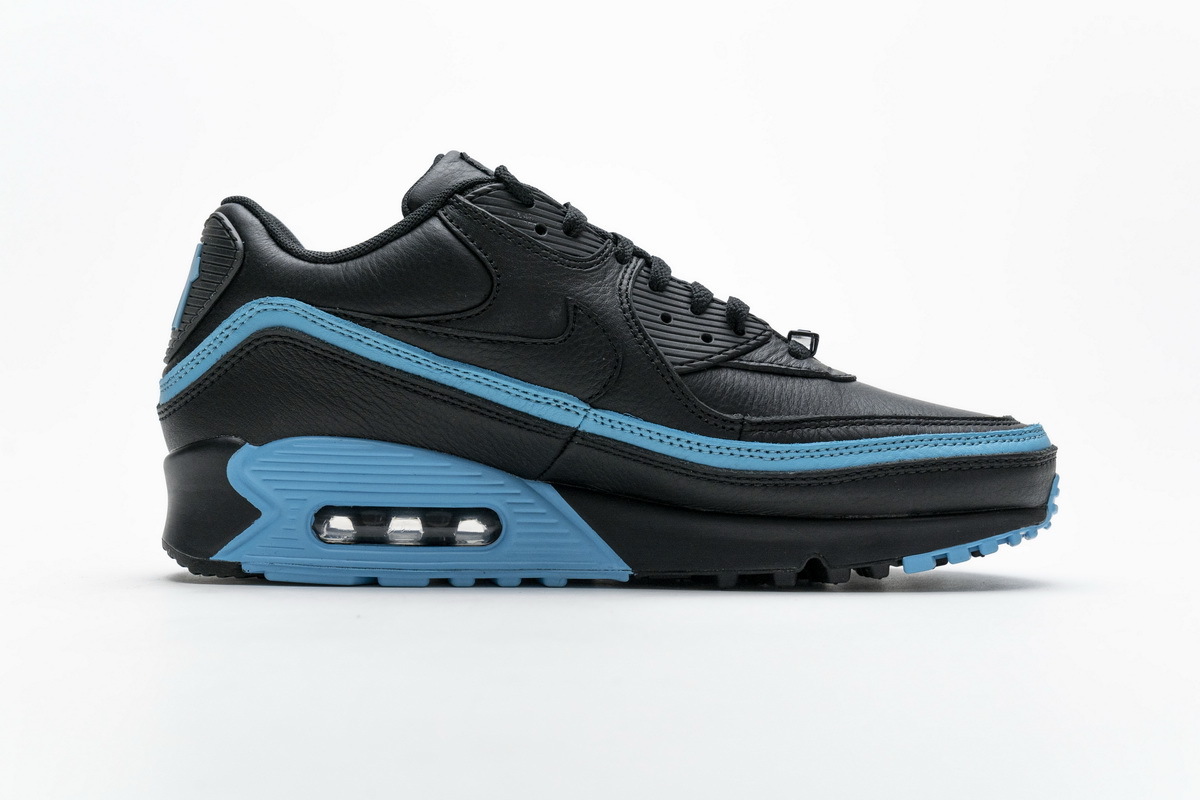 PK God Air Max 90 Undefeated Black Blue Fury, CJ7197-002 the best replica sneaker 