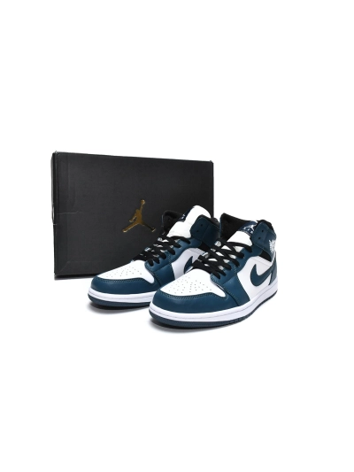 POP  Jordan 1 Mid Dark Teal, 554724-411 01