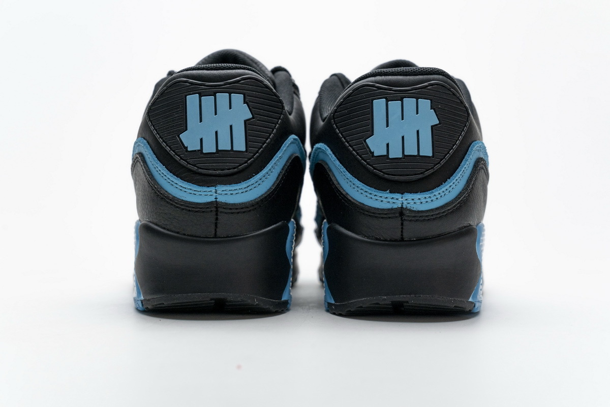 PK God Air Max 90 Undefeated Black Blue Fury, CJ7197-002 the best replica sneaker 