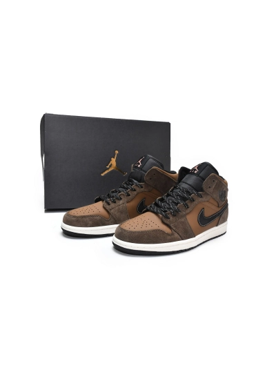 POP  Jordan 1 Mid SE Dark Chocolate, DC7294-200  01
