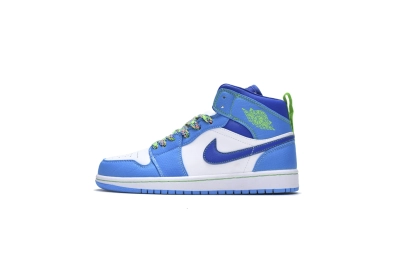 POP  Jordan 1 Mid SE Sprite Blue (GS),  DA8010-400 02