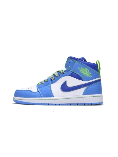 POP  Jordan 1 Mid SE Sprite Blue (GS),  DA8010-400 02