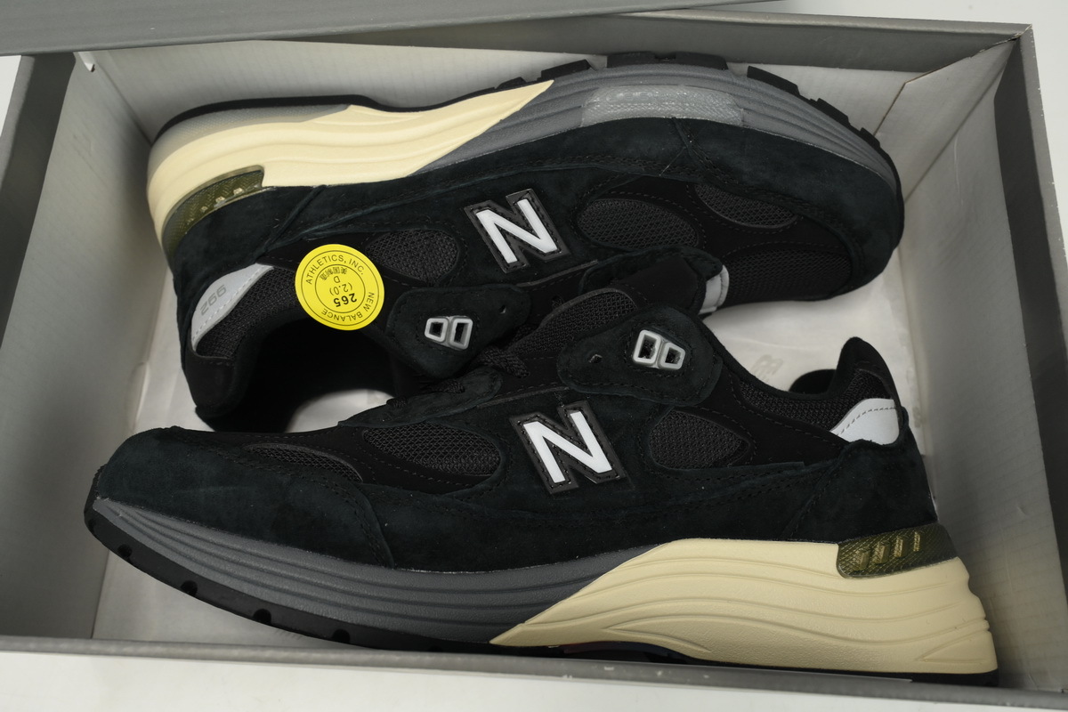 POP  New Balance 992 Black Grey (Made in USA) M992BL