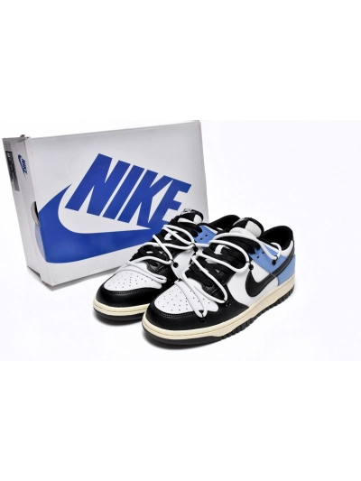 PKGoden  Dunk Low Strap Black and White Blue,DD1391-100 01