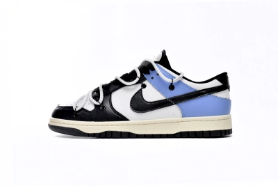 PKGoden  Dunk Low Strap Black and White Blue,DD1391-100 02