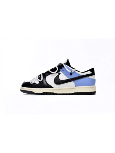 PKGoden  Dunk Low Strap Black and White Blue,DD1391-100 02