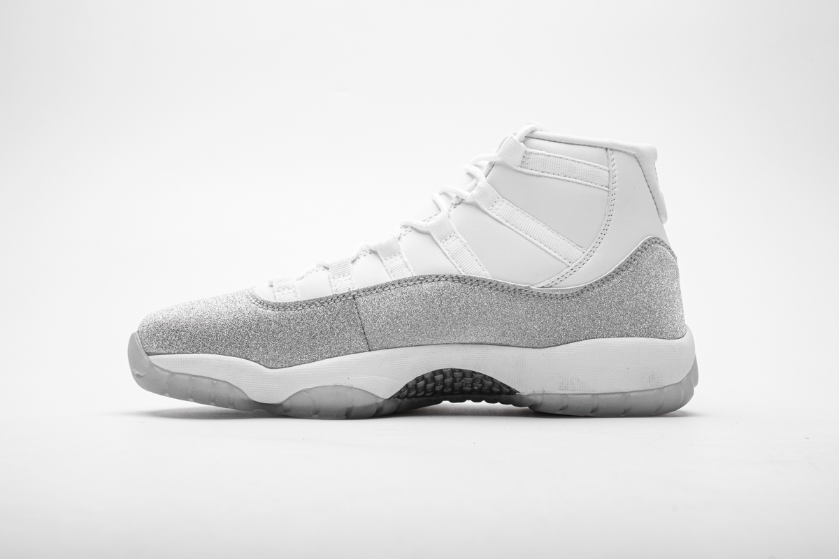 PK God Jordan 11 Retro White Metallic Silver (W), AR0715-100 the best replica sneaker 