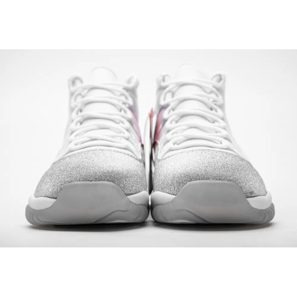 PK God Jordan 11 Retro White Metallic Silver (W), AR0715-100 the best replica sneaker 