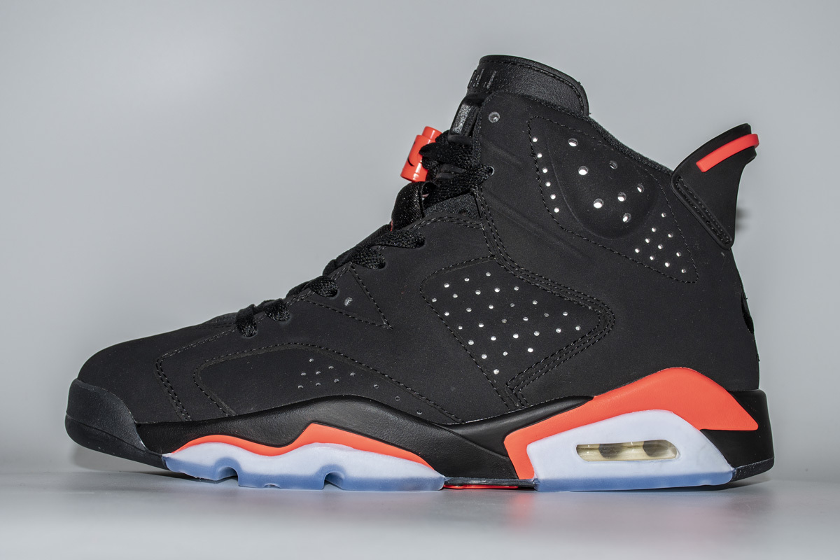 PK God Jordan 6 Retro Black Infrared (2019), 384664-060 the best replica sneaker 