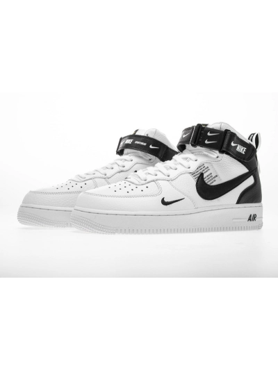 POP  Air Force 1 Mid Utility White Black, 804609-103 01