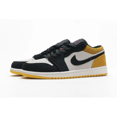 POP Jordan 1 Low Sail University Gold Black, 553558-127 01