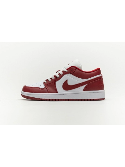 POP Jordan 1 Low Gym Red White,553558-611 02
