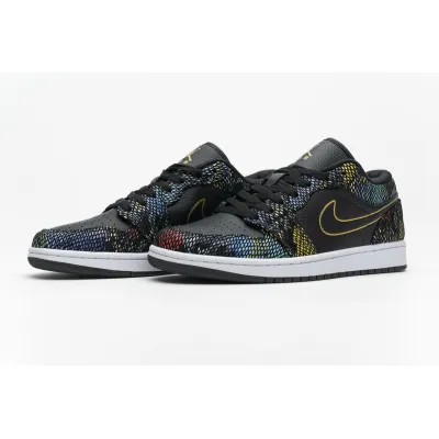 {20$ OFF, Litmited Time} POP Jordan 1 Low Multicolor Snakeskin (W) (2020), CW5580-001 01