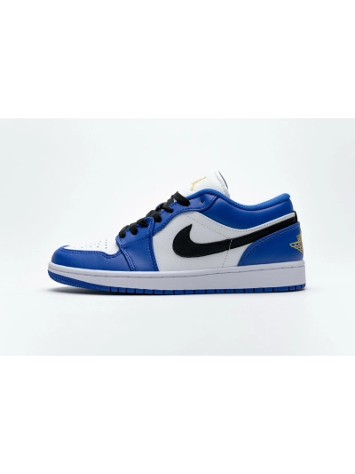 POP Jordan 1 Low Hyper Royal Orange Peel, 553558-401 02