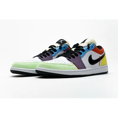 {20$ OFF, Litmited Time} POP Jordan 1 Low SE Multi-Color (W), CZ3572-104 01