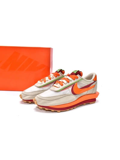 PKGoden  LD Waffle sacai CLOT Kiss of Death Net Orange Blaze, DH1347-100 01