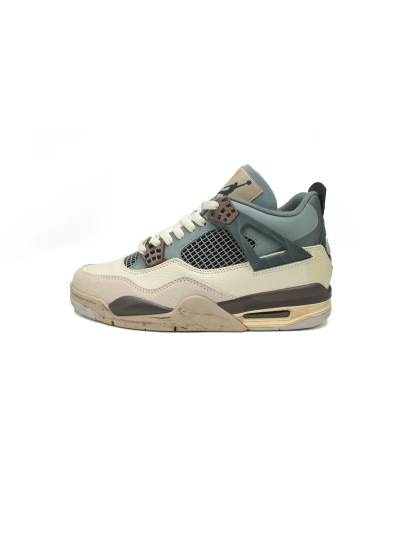 POP  KNCW KNCW x Air Jordan 4 Retro Blue Grey Brown 01