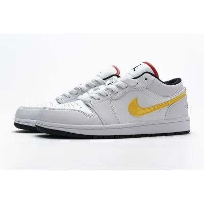 {20$ OFF, Litmited Time} POP Jordan 1 Low White Multi-Color, CW7009-100 01