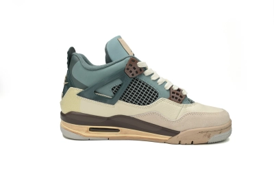 POP  KNCW KNCW x Air Jordan 4 Retro Blue Grey Brown 02