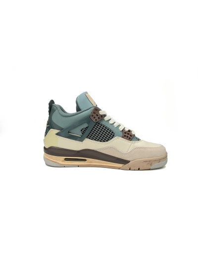 POP  KNCW KNCW x Air Jordan 4 Retro Blue Grey Brown 02