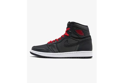 PKGoden  Jordan 1 Retro High Black Satin Gym Red, 555088-060 01