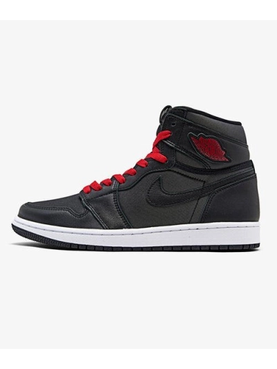 PKGoden  Jordan 1 Retro High Black Satin Gym Red, 555088-060 01
