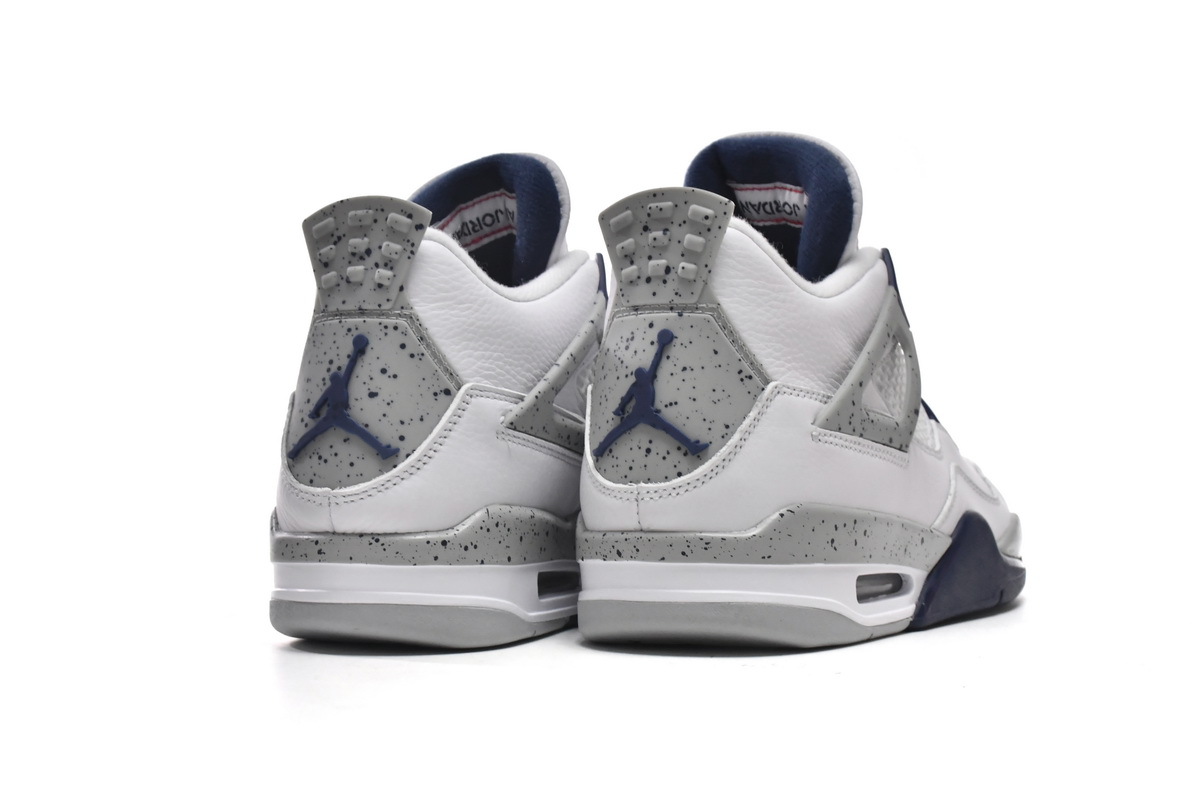 PKGoden Jordan 4 Retro White Midnight Navy, DH6927-140