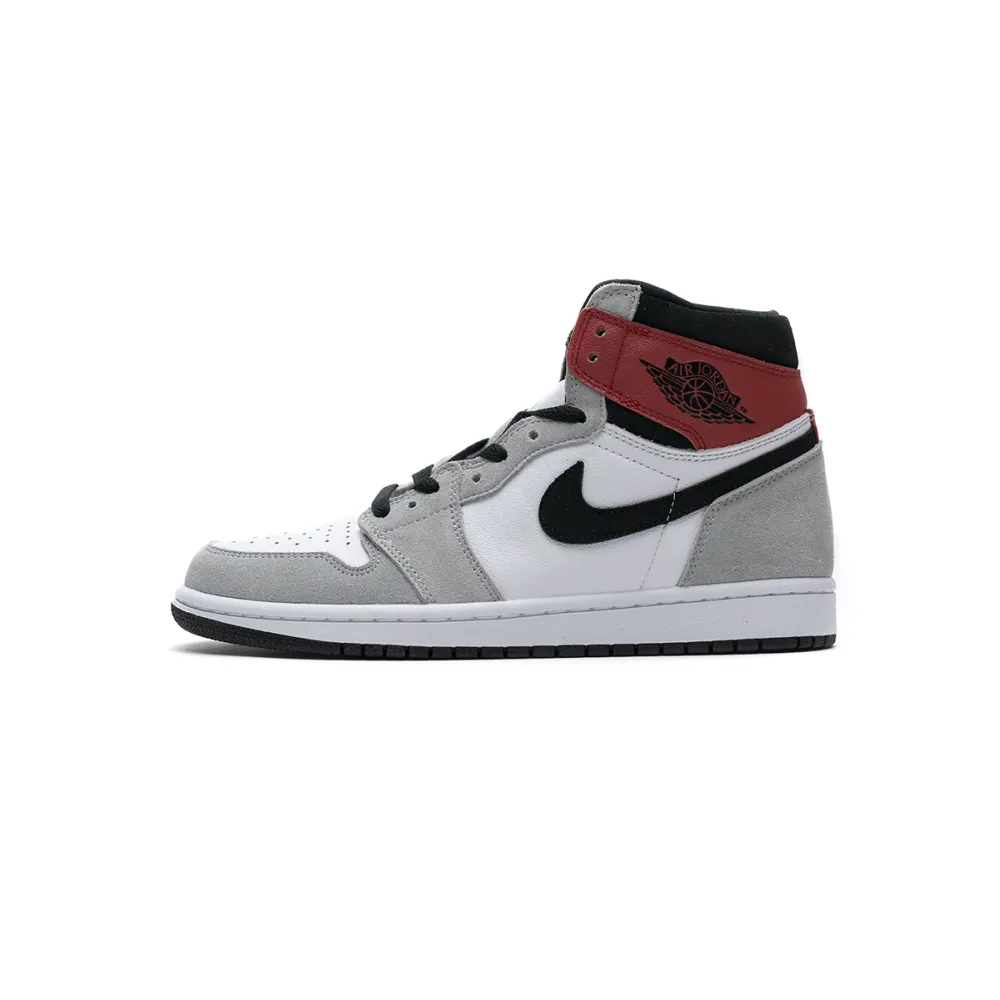 PK God Jordan 1 Retro High Light Smoke Grey, 861428-106 the best replica sneaker 