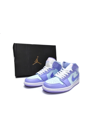 POP  Jordan 1 Mid Purple Aqua, 554724-500 01