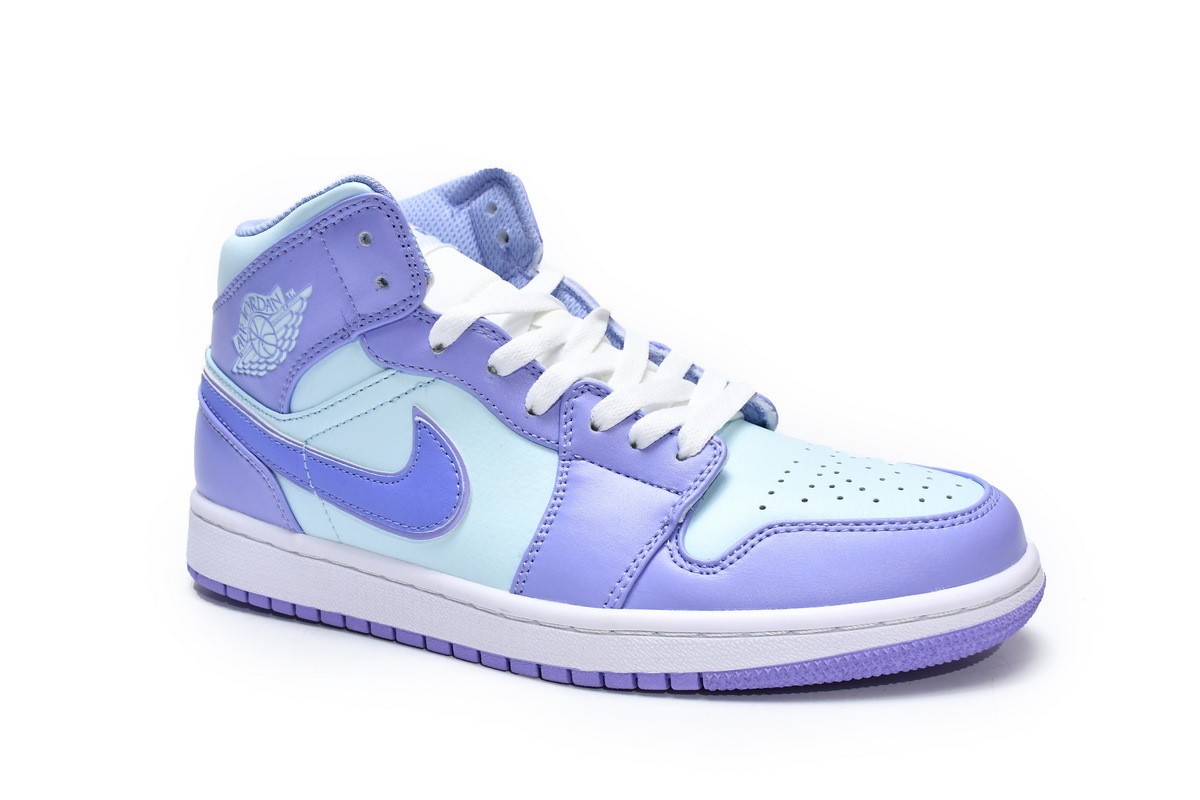 POP  Jordan 1 Mid Purple Aqua, 554724-500