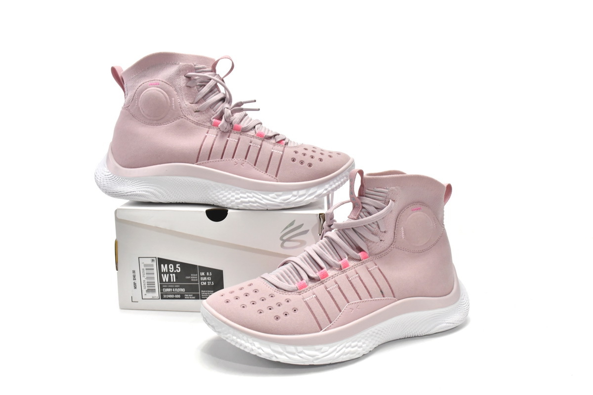 POP  Under Armour Curry 4 FloTro Retro Pink, 3024861-600