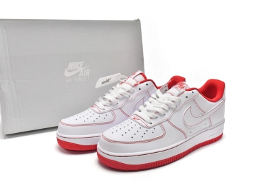 POP  Air Force 1 Low '07 White University Red , CV1724-100 01