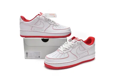 POP  Air Force 1 Low '07 White University Red , CV1724-100 02
