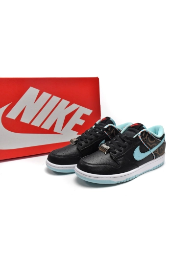 PKGoden  SB Dunk Low Barber Shop - Black, DH7614-001 01