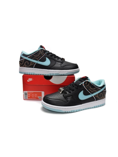 PKGoden  SB Dunk Low Barber Shop - Black, DH7614-001 02