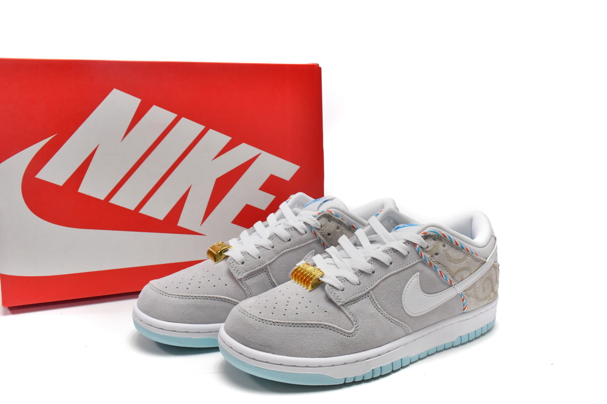 PKGoden  SB Dunk Low Barber Shop - Grey,  DH7614-500