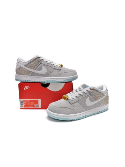 PKGoden  SB Dunk Low Barber Shop - Grey,  DH7614-500 02