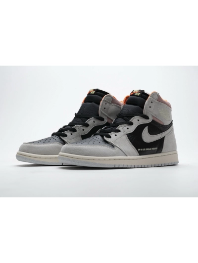 POP  Jordan 1 Retro High Neutral Grey Hyper Crimson, 555088-018 01
