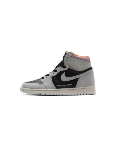 POP  Jordan 1 Retro High Neutral Grey Hyper Crimson, 555088-018 02