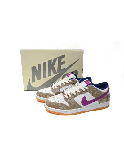 POP  Dunk SB Low Rayssa Leal × White Blue Purple, FZ5251-001 01