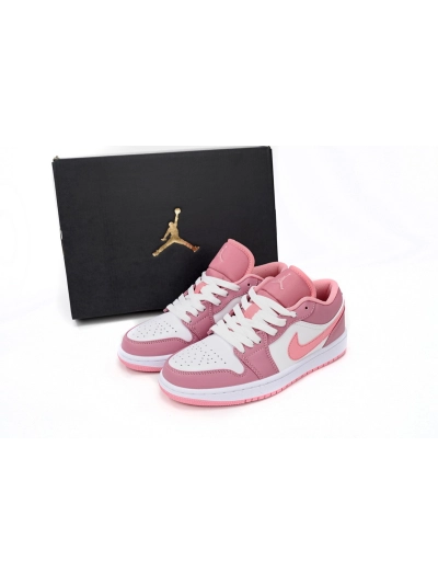 POP Jordan 1 Low Pink White 553560-616 01
