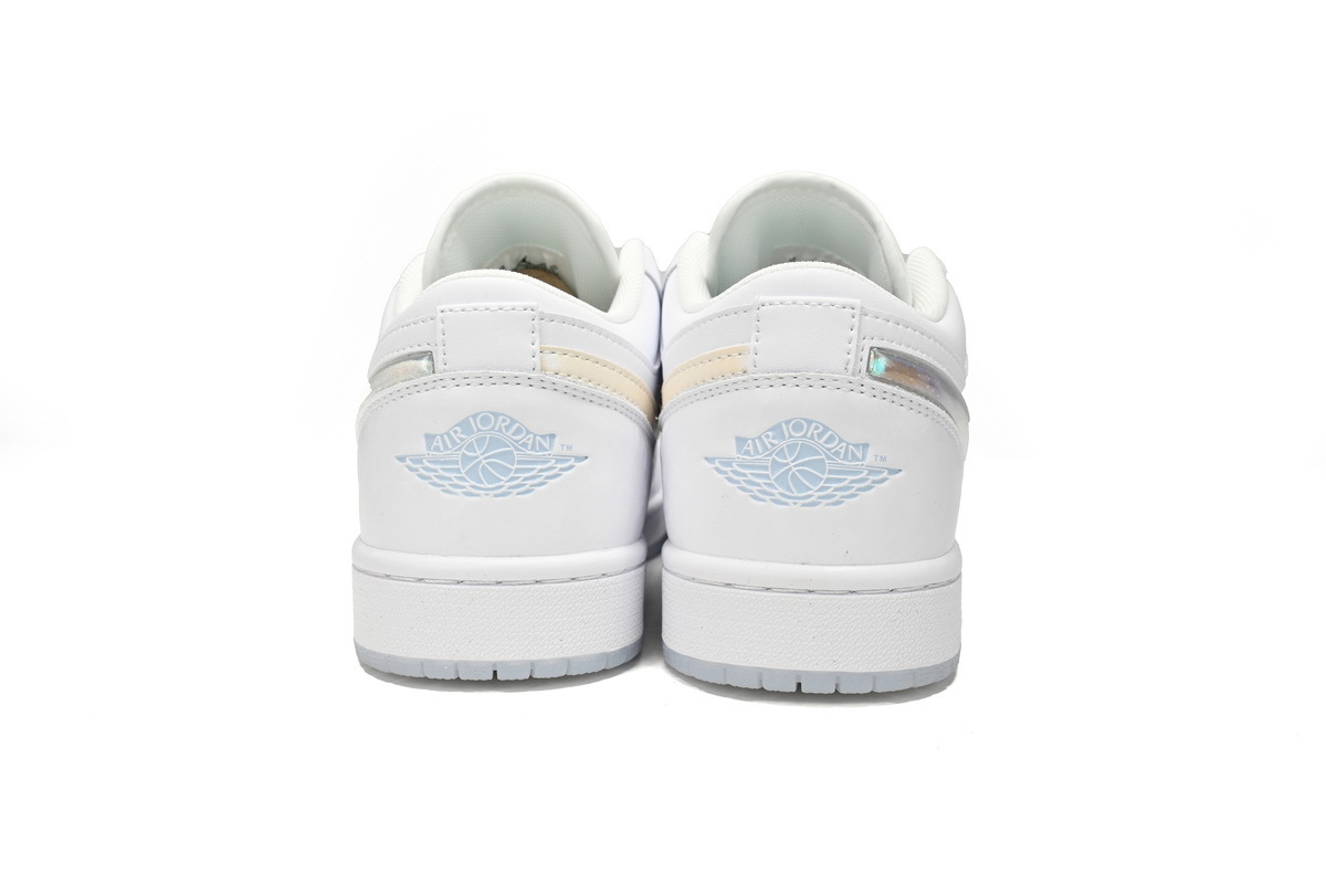 POP Jordan 1 Low GS Glitter Swoosh, FQ9112-100