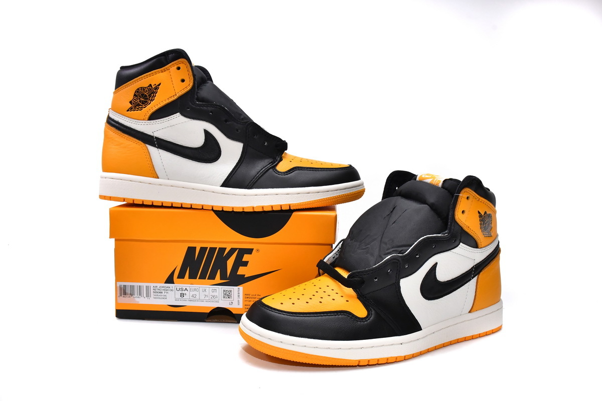 PKGoden  Jordan 1 High OG Yellow Toe,555088-711