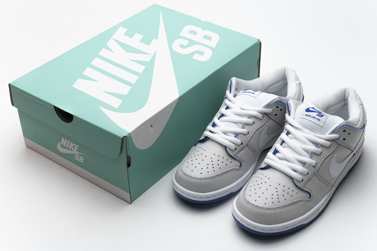 PK God Dunk SB Low Premium White Game Royal ,  CJ6884-100 the best replica sneaker 