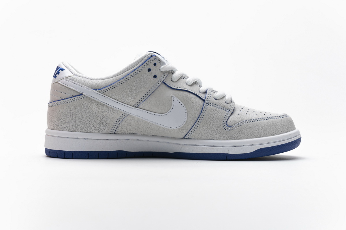 PK God Dunk SB Low Premium White Game Royal ,  CJ6884-100 the best replica sneaker 