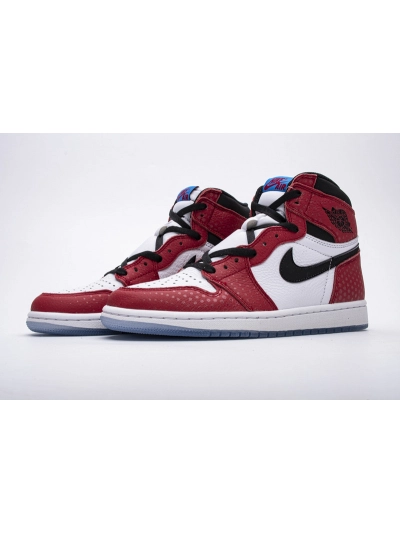 PKGoden  Air Jordan 1  Retro High Spider-Man Origin Story, 555088-602 01